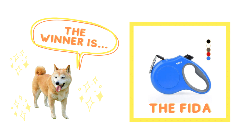Top retractable leash for shiba inu