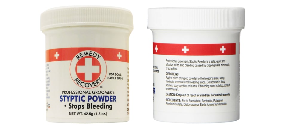 Styptic powder for bleeding