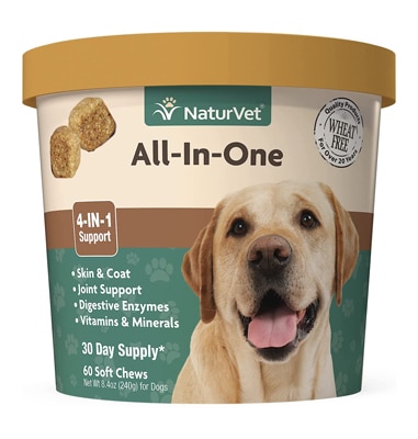 Affordable for all ages: NaturVet All-in-One Dog Supplement