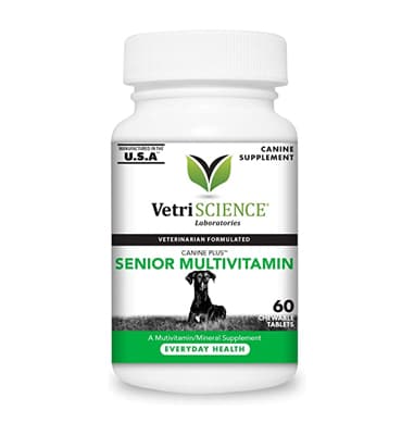 For senior dogs: VetriScience Laboratories Canine Plus Senior Multivitamin